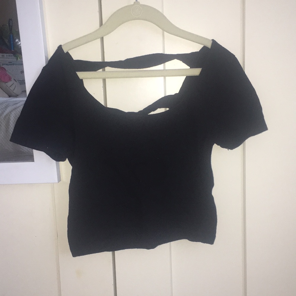 Charlotte Russe black crop top
